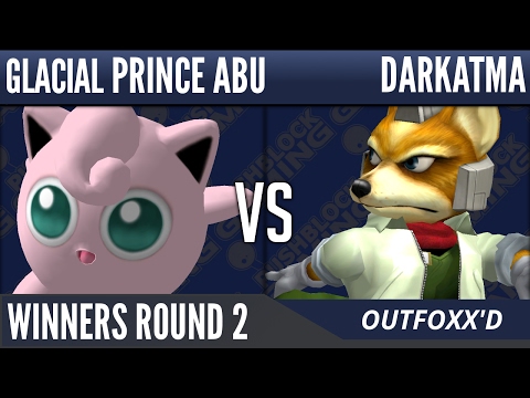Outfoxx'd [Melee] - Glacial | Prince Abu (Jigglypuff) VS Darkatma (Fox) - Winners Round 2