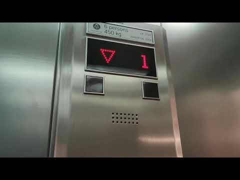 ThyssenKrupp MRL traction elevator at DEICHMANN, Beograd dept. store,Terazije, Belgrade, Serbia