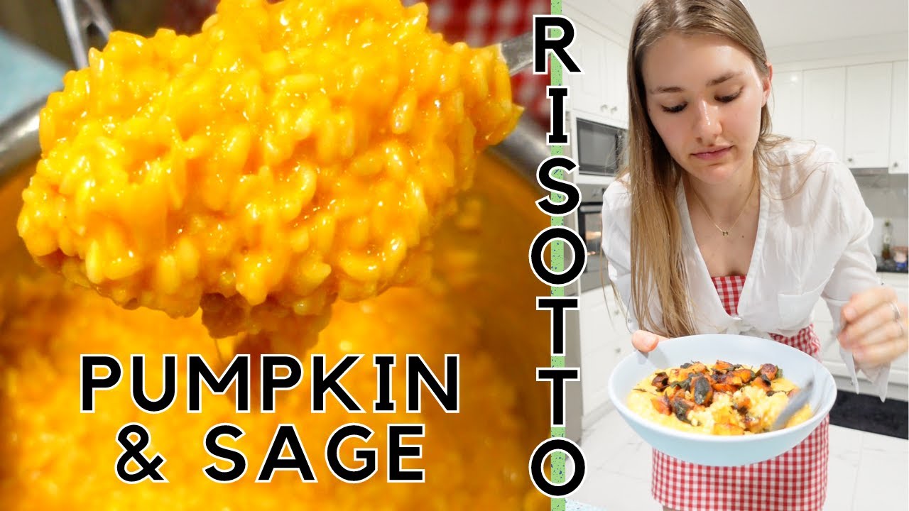 Luscious Pumpkin Risotto with Fried Sage Recipe | ASMR