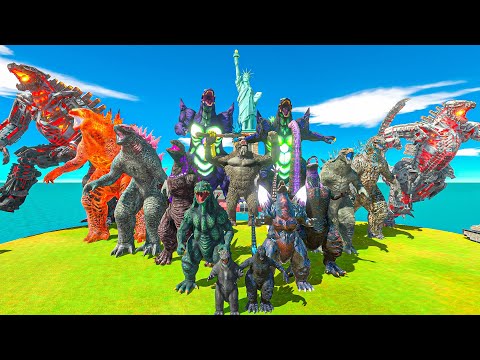 Evolution Godzilla Size Comparison : Super Godzilla to Rescue Kong vs Team King Ghidorah - ARBS