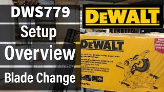 DeWalt DWS779 Miter Saw Unboxing, Overview, Blade Change, & Miter Saw Stand Set Up - FULL 4K VIDEO