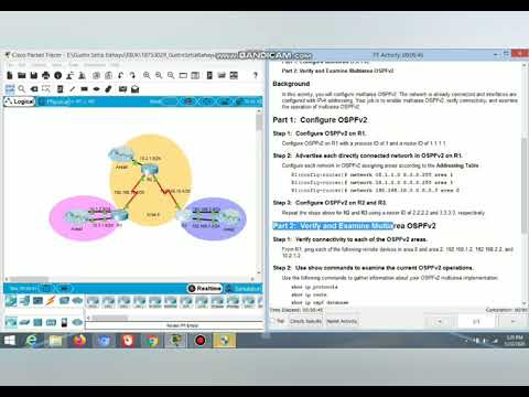 9.2.2.6 Packet Tracer–Configuring Multiarea OSPFv2