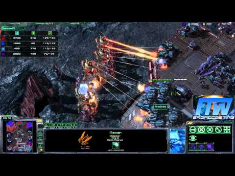 Starcraft 2 Match - PZvTT Mass Ravens for Force (Awesome Trollcast)
