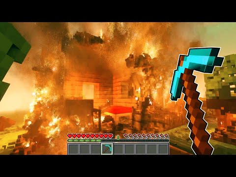 MINECRAFT with ULTRA REALISTIC PHYSICS 😱🤯 |  tear down