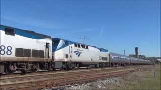 preview picture of video 'CSX & Amtrak Railfanning in Jesup, GA 3/7/15'