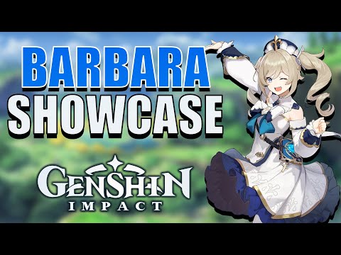 BARBARA SHOWCASE | Constellations, Talents & Gameplay | Genshin Impact CN OBT