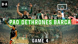 PAO DETHRONES Barca In Front Of 25.000 FANS | Panathinaikos - Barcelona 78-67 | 2011 EL Playoffs G4