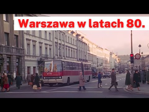 Warsaw in the 1980s on archival film