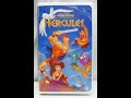 Opening To Hercules 1998 VHS