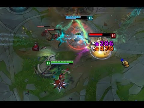 League of Legends - Gameplay bot lane Vayne with Morgana vs Ashe with Lux