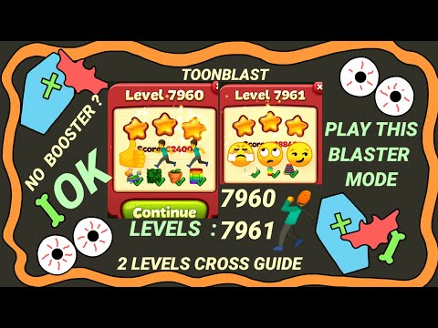 TOON BLAST | Levels 7960|7961| No Boosters?OK-Play on Blaster Mode🚀🚀