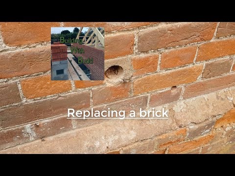 HOW TO: replace a brick in a wall (BROKEN BRICKS)