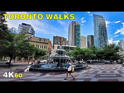 Friday Evening  Distillery & Front Street Toronto Walk (July 2, 2021)