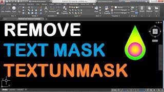 How to Remove Text Mask in AutoCAD