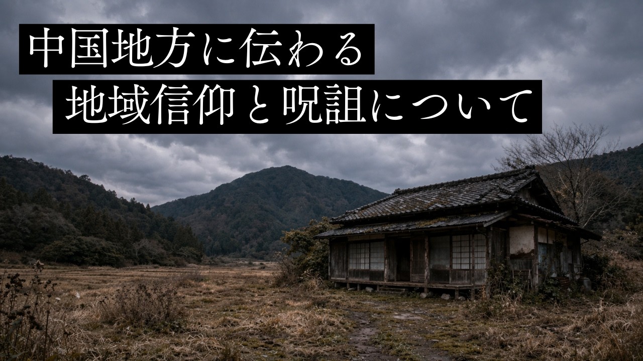 【怪談朗読】中国地方に伝わる地域信仰と呪詛の話　千年怪談【語り手】sheep【奇々怪々】【怖い話】【朗読】【ホラー】【心霊】【オカルト】【都市伝説】【作業用】【睡眠用】