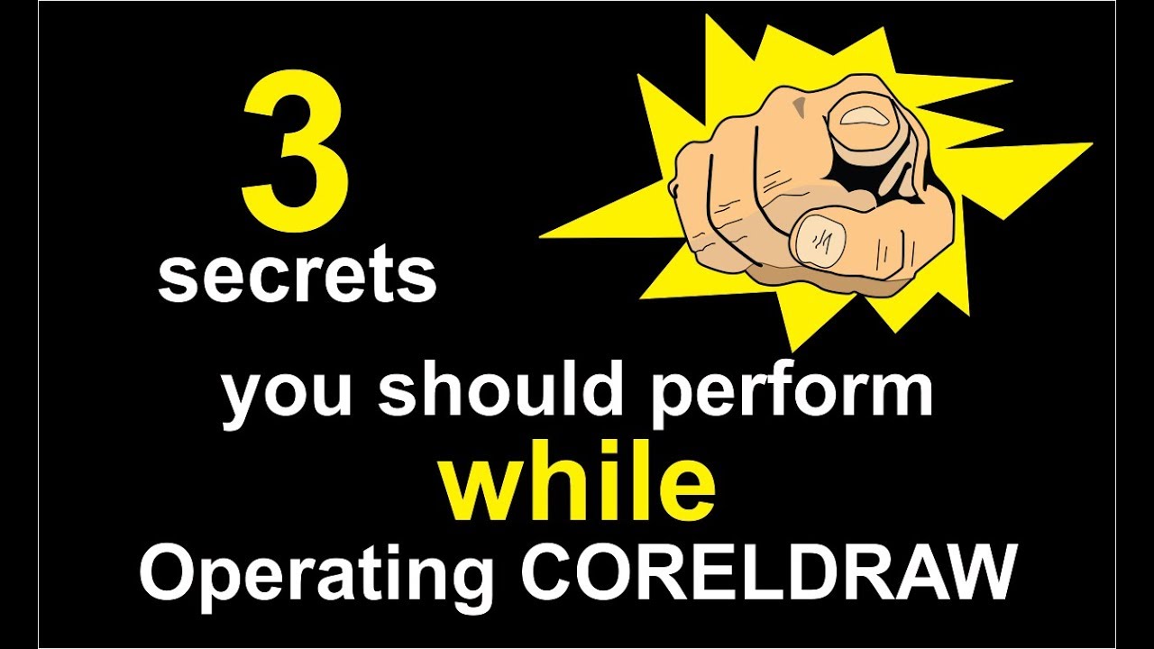 3 BASIC THINGS YOU SHOULD KNOW Coreldraw tutorial BEGINNERS