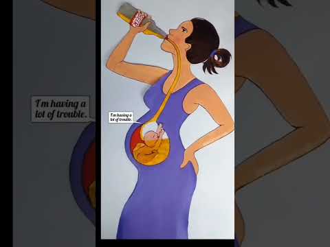 Is it safe to drink alcohol while pregnant #pregnancy#FASD#alcohal#shorts#First Cry Mom's