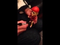 Captain Sensible signs Aggronautix Throbblehead Prototype at 60th B-day Damned Show