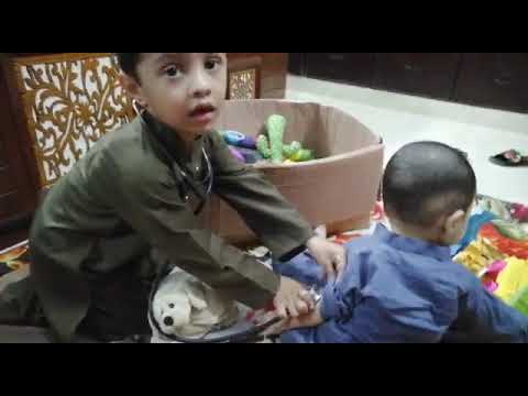 Playing with elder bro @ahmedslittleworld | doctor play