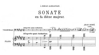 Jean Huré – Cello Sonata in F♯ major