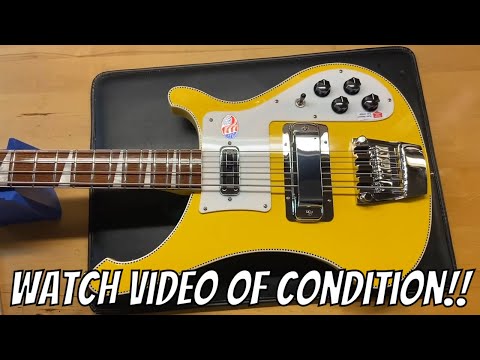 2022 Rickenbacker Limited Edition Andy Babiuk's Fab Gear 4003 Yellow Glo image 9