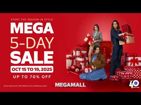 Start the Mega Holidays with Deals and Discounts this Mega 5-Day Sale