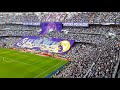 Real Madrid vs Barcelona  pre-match atmosphere in Santiago Bernabeu