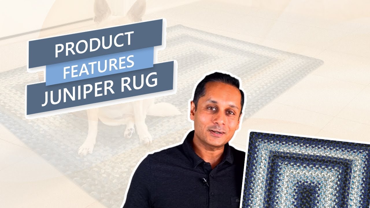 Juniper Blue Ultra Durable Braided Rectangular Rugs