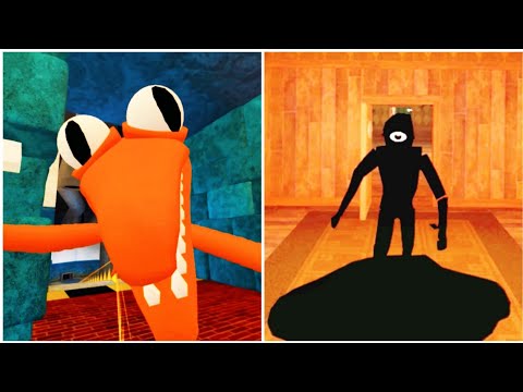 Rainbow Friends Orange Vs Roblox Doors Seek