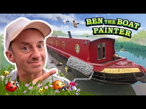 #5 Narrowboat Painting Continues - Filler, Paint Stripper & Undercoat plus Ducklings and Ladybirds!