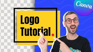 How to Make a Logo and Download it with Transparent Background | FREE Canva Tutorial for Beginners