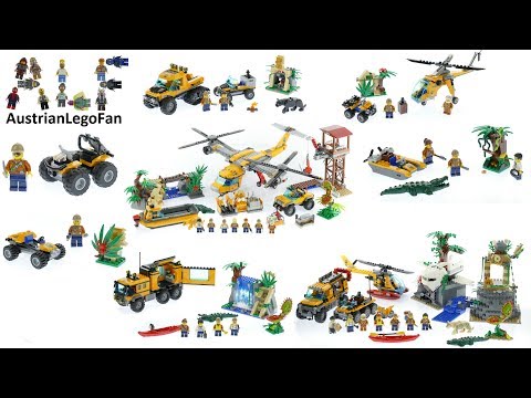 All Lego City Jungle Exploration Sets 2017 - Lego Speed Build Review