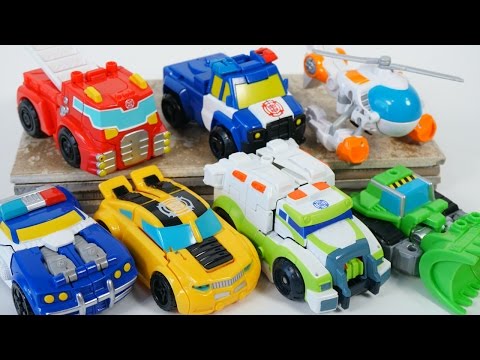 New 2016 Transformers Rescue Bots Giant Collection Heatwave Chase Bumblebee Chase Medix 1 Step Toys