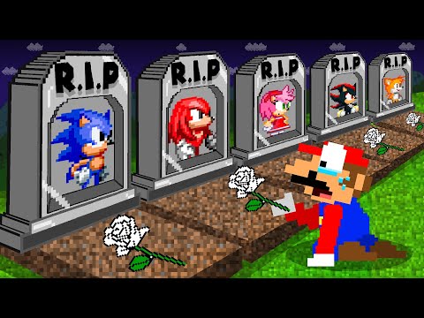 Mario R.I.P All Team Sonic Hedgehog... Don't Leave Me Alone | Game Animation