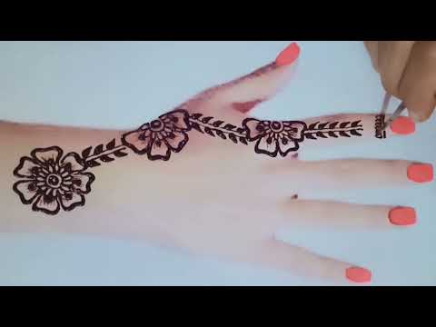 Beautiful Floral Eid Mehandi Design | Easy Mehndi Design | Simple Henna Design | Syeda's Designs |