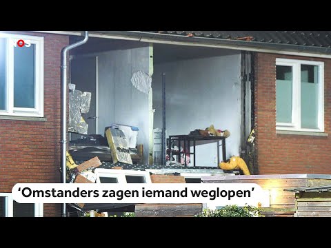 Achtergevel woning Meppel weggeblazen na explosie