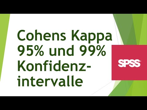 Konfidenzintervalle für Cohens Kappa in SPSS berechnen (SPSS 26 und älter)