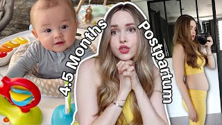 4.5 Months Postpartum, Back at the Gym, Secondhand Baby Stuff | July Vlog