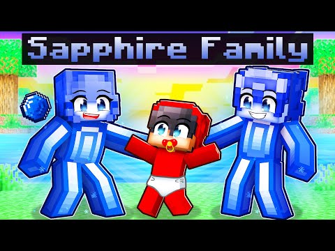 Cash - Adopted by a SAPPHIRE FAMILY in Minecraft