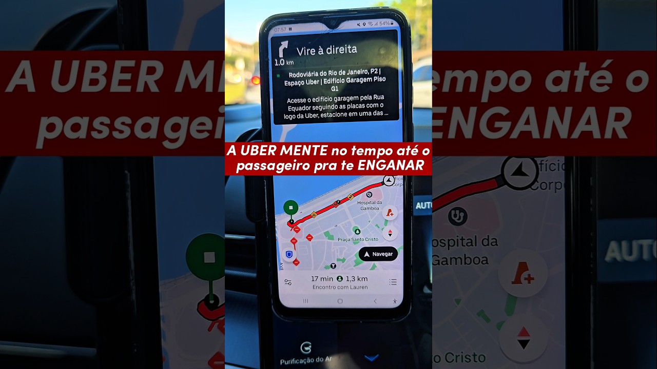 Uber MENTE no tempo até o PASSAGEIRO.
