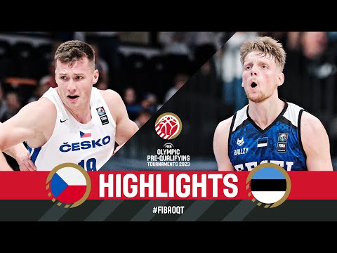 CZE 🇨🇿 v EST 🇪🇪 | Basketball Game Highlights | FIBA Olympic Pre-Qualifying Tournament 2023 POL-EST
