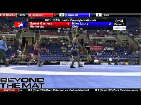 Junior Freestyle 135 - Mike Labry (OH) vs. Garret Garness (MN)