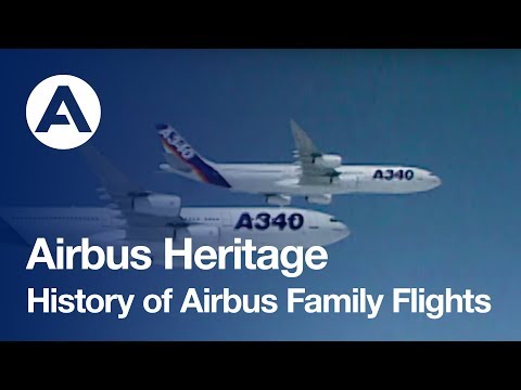 History of Airbus family flights
