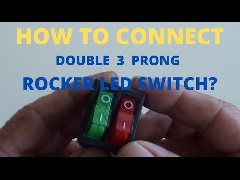 How To Connect Double 3 Prong Rocker Led Switch?