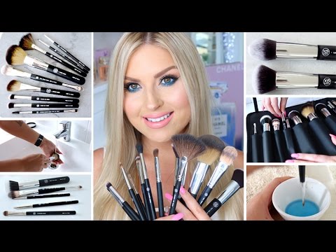 How To Clean Makeup Brushes ♡ NEW xoBeauty Italian Brush Range! Video