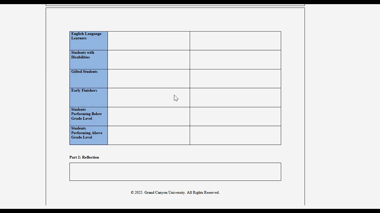 T4- Differentiation Bank: Assignment Directions