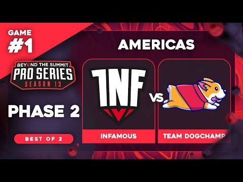 Infamous vs DogChamp Game 1 - BTS Pro Series 13 AM: Phase 2 w/ rkryptic & neph