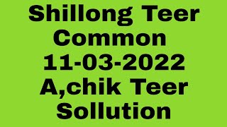Shillong Teer Common numbers