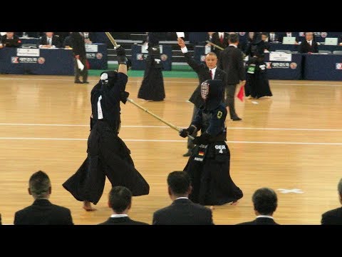 17th World Kendo Championships Round2 ANDO Vs. KOZAKI(Germany)
