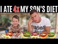 I ate 4x my son's diet for a day